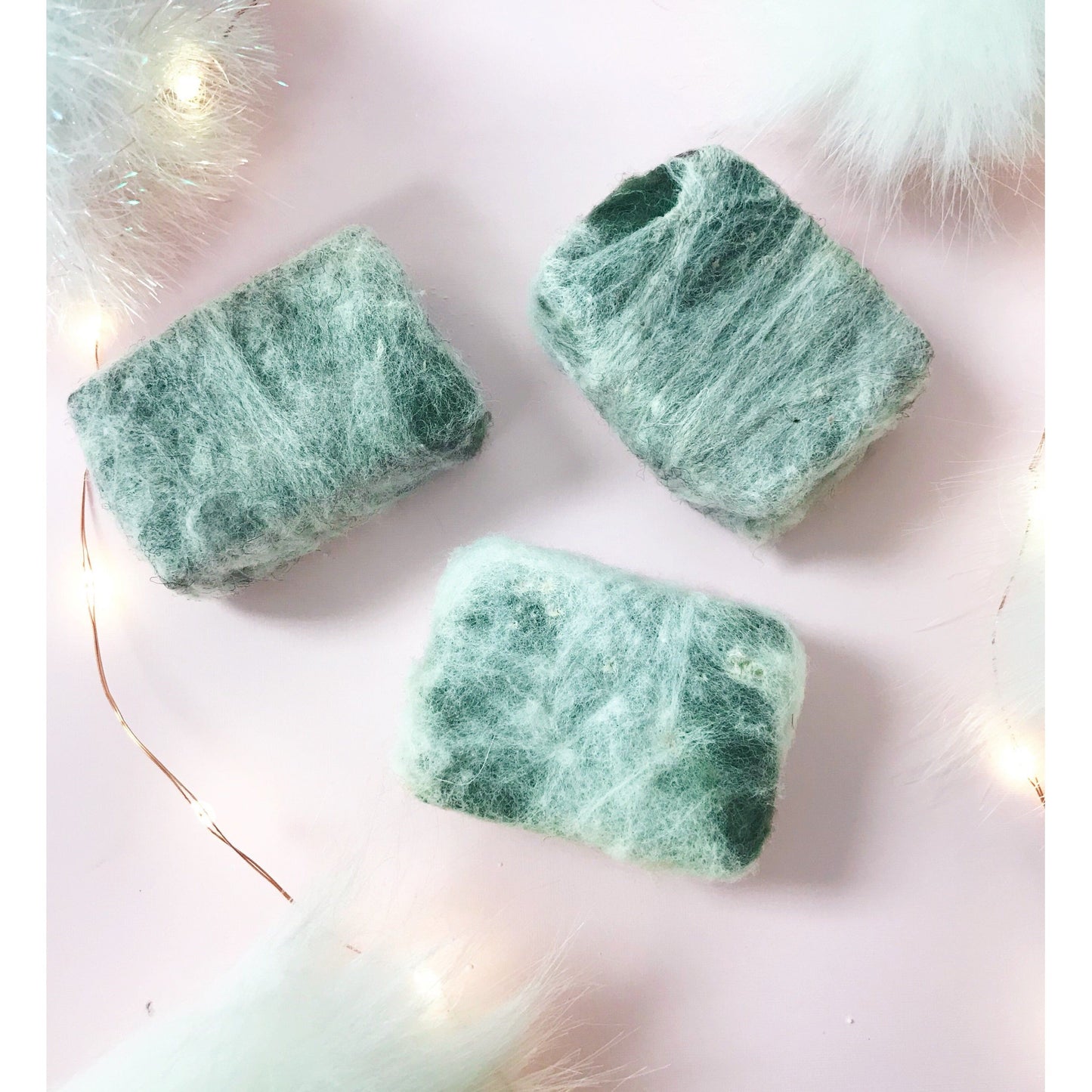 Natural Felted Soap - Vanilla Mint