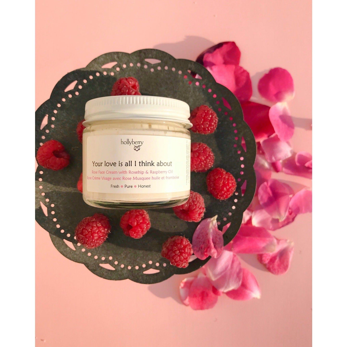Your love is all I think about - Natural Rose Face Cream