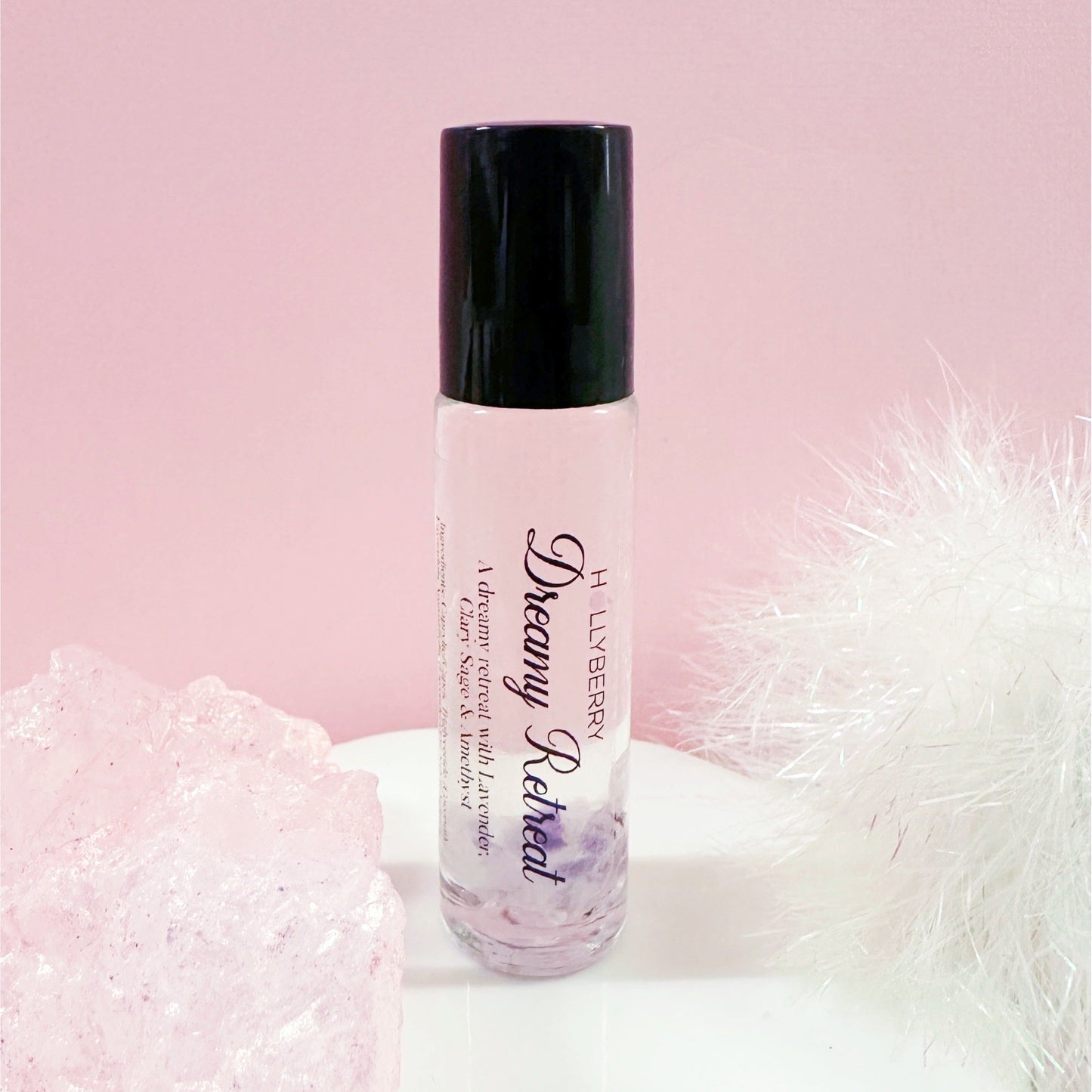 Dreamy Retreat - Essential Oil Roller with Amethyst Gemstones