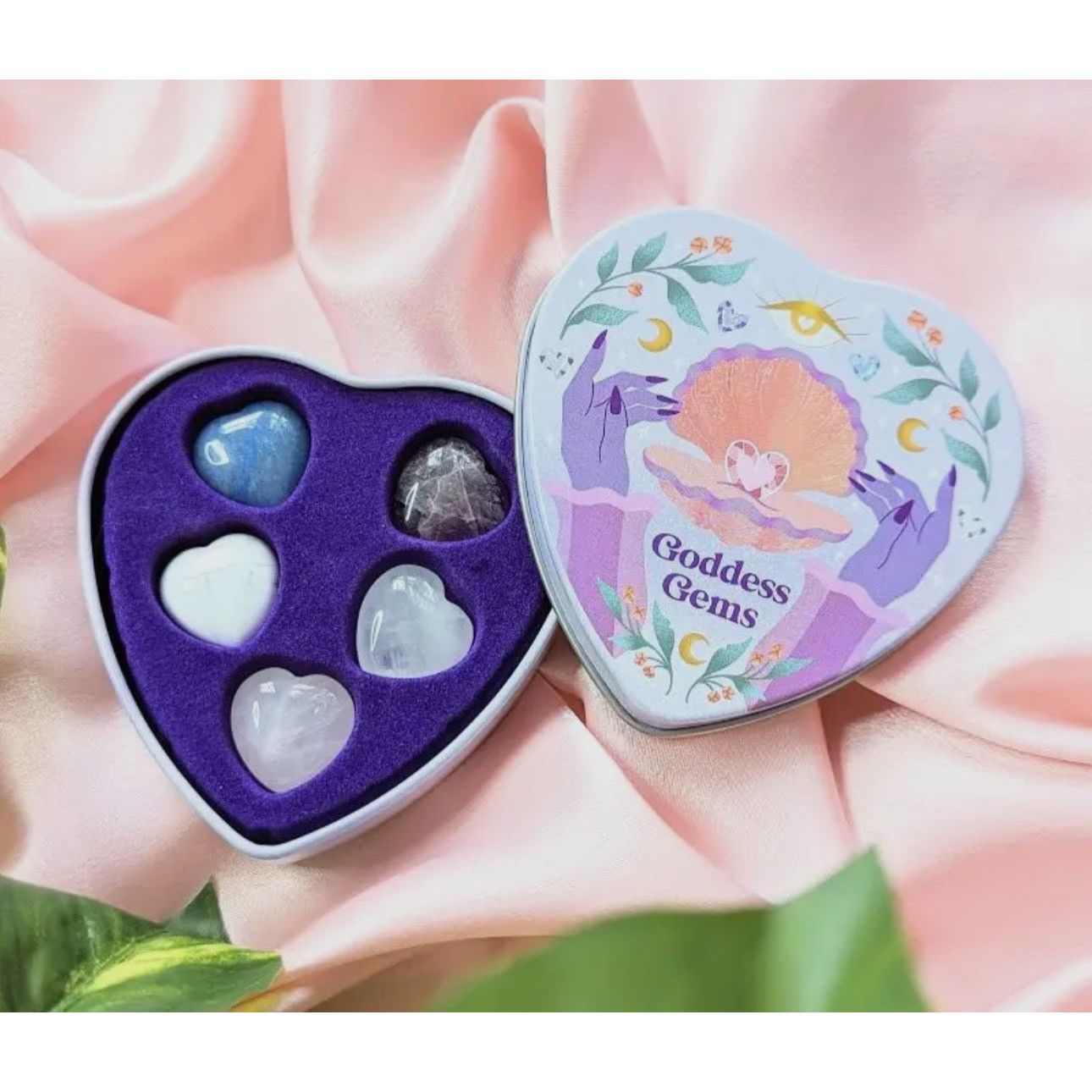 Crystal Heart Tin Set