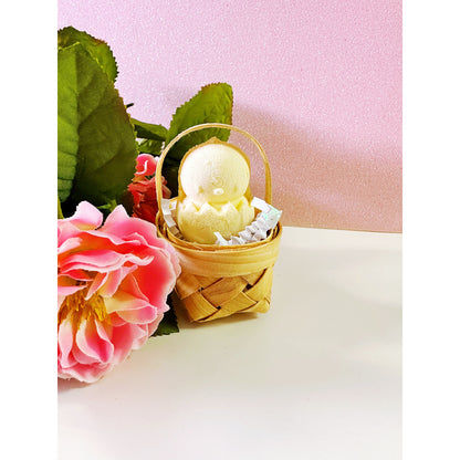 Cheep Cheep Mini Bath Bomb in Woven Basket