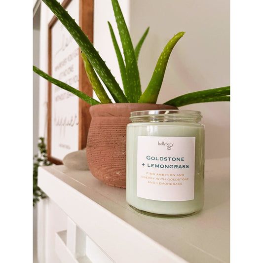 Lemongrass & Goldstone All Natural Candle