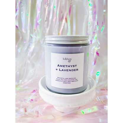 Amethyst & Lavender All Natural Candle