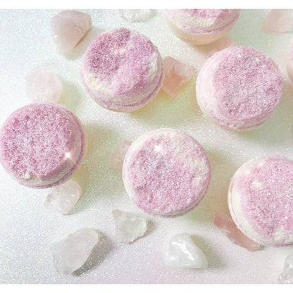 Natural Rose Quartz Geode Bath Bomb